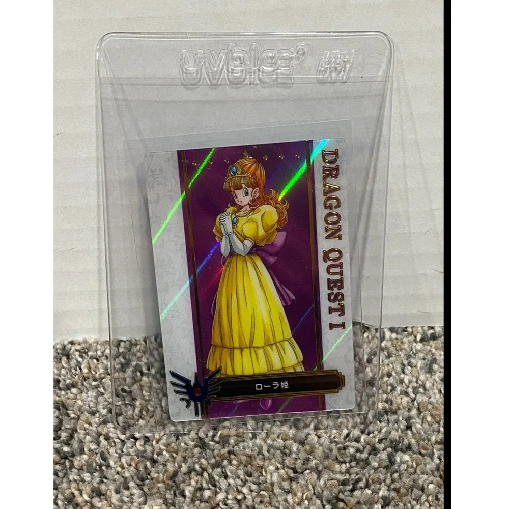 Japanese Trading Card Wafer Dragon Quest I Princess Gwaelin Prism Bandai Purple
